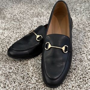 H&M Black Loafers with Gold Accent